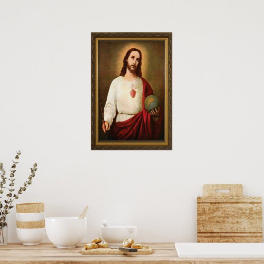 Heilig hart van Jezus Poster (Keuken)