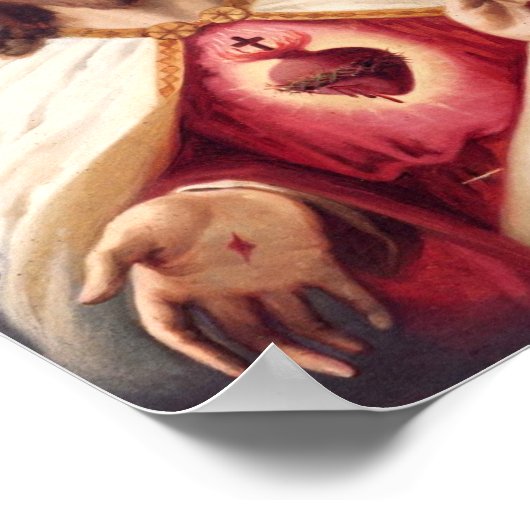 Heilig hart van Jezus Poster (Hoek)