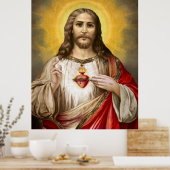 Heilig hart van Jezus Poster (Keuken)