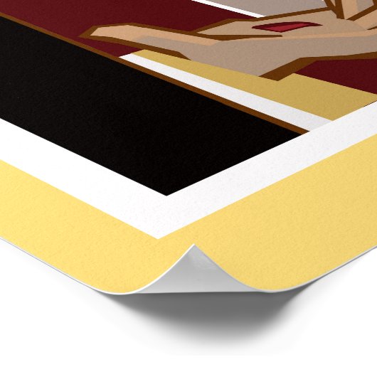 Heilig hart van Jezus Poster (Hoek)