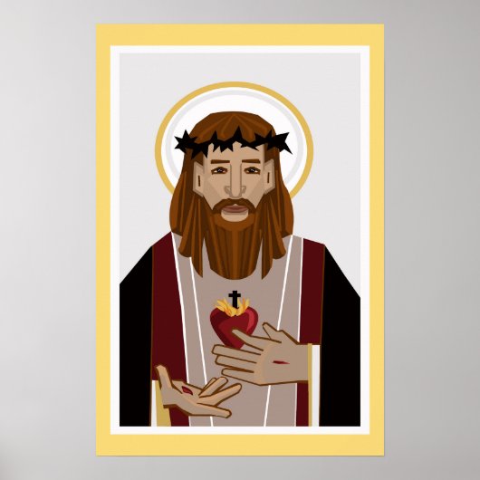 Heilig hart van Jezus Poster (Voorkant)