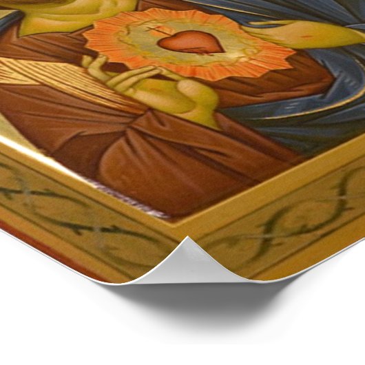 Heilig hart van Jezus Poster (Hoek)