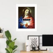 Heilig hart van Jezus Poster (Thuiskantoor)