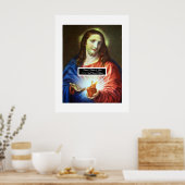 Heilig hart van Jezus Poster (Keuken)