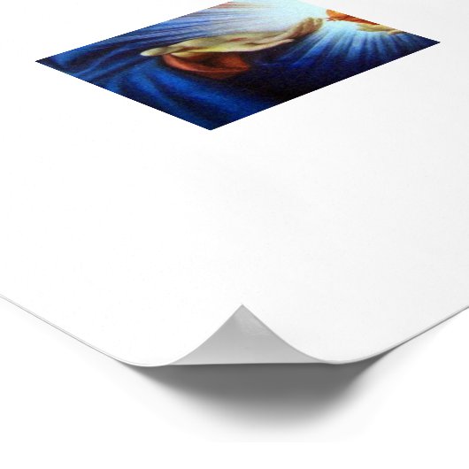 Heilig hart van Jezus Poster (Hoek)