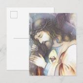 heilig hart van Jezus Religieus Briefkaart (Voorkant / Achterkant)
