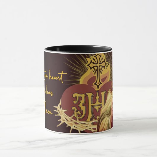 Heilig hart van Jezus Religieuze goddelijke genade Mok (Midden)