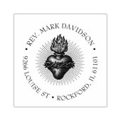 Heilig hart van Jezus Religieuze goddelijke genade Rubberstempel (Afrduk)