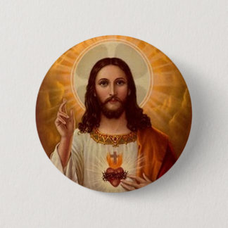 Heilig hart van Jezus Ronde Button 5,7 Cm