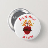 Heilig hart van Jezus Ronde Button 5,7 Cm (Voorkant /achterkant)