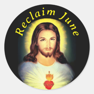 Heilig hart van Jezus Ronde Sticker
