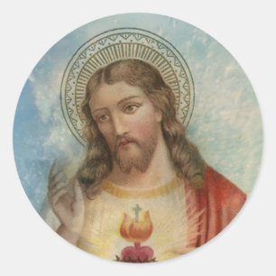  Heilig Hart van Jezus Ronde Sticker
