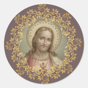 heilig hart van Jezus Ronde Sticker