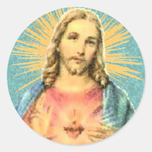 Heilig hart van Jezus Ronde Sticker