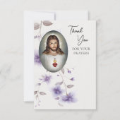 Heilig Hart van Jezus Rooms-Katholieke begrafenis Bedankkaart (Voorkant)