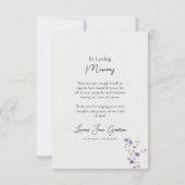 Heilig Hart van Jezus Rooms-Katholieke begrafenis Bedankkaart (Achterkant)