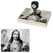 Heilig hart van Jezus Rubberstempel (Gestempeld)