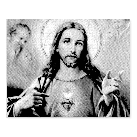 Heilig hart van Jezus Rubberstempel (Afrduk)