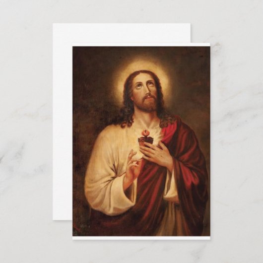 Heilig hart van Jezus Save The Date (Voorkant / Achterkant)