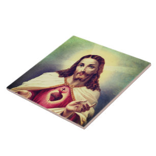 Heilig Hart van Jezus schilderij - Portugal Tegeltje