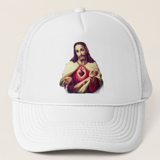 Heilig Hart van Jezus schilderij - Portugal Trucker Pet (Voorkant)