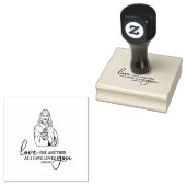 Heilig Hart van Jezus Schrift Liefde Elkaar Rubberstempel (Gestempeld)