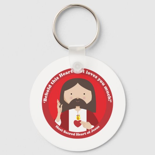 Heilig hart van Jezus Sleutelhanger (Voorkant)