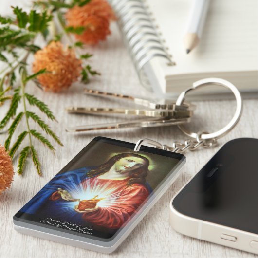 Heilig hart van Jezus Sleutelhanger (Voorkant Rechts)