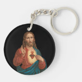 Heilig Hart van Jezus Sleutelhanger (Achterkant)