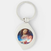 Heilig hart van Jezus Sleutelhanger (Voorkant)