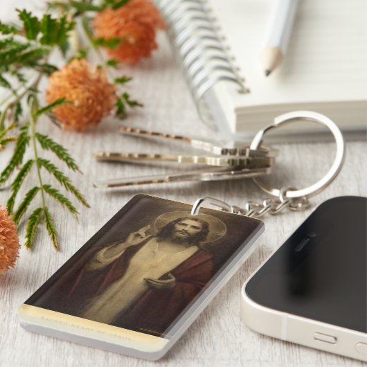 Heilig hart van Jezus Sleutelhanger (Voorkant Rechts)