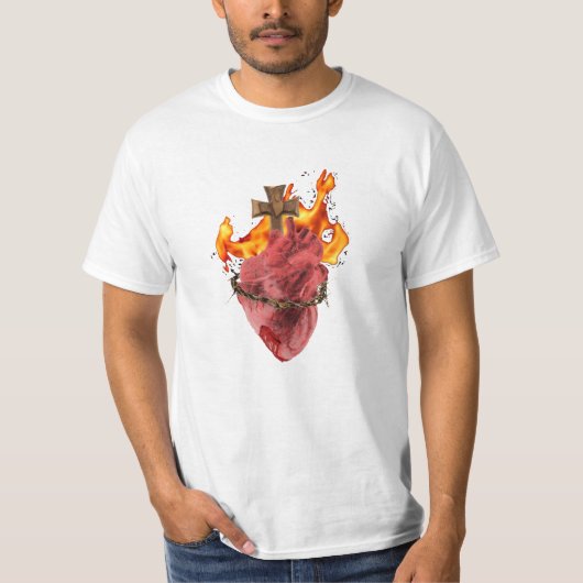 Heilig hart van Jezus T-Shirt (Voorkant)