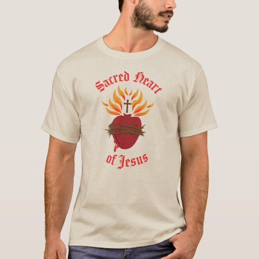 Heilig hart van Jezus T-shirt (Voorkant)