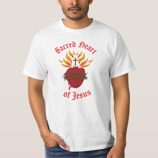Heilig hart van Jezus T-shirt (Voorkant)