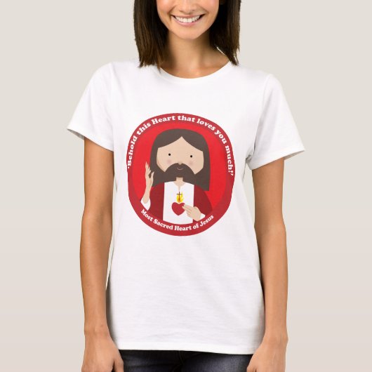 Heilig hart van Jezus T-shirt (Voorkant)