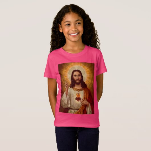 Heilig hart van Jezus T-shirt (Voorkant volledig)