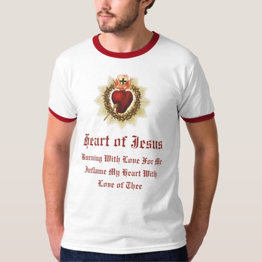 Heilig Hart van Jezus T-shirt (Voorkant)