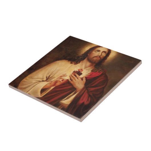 Heilig hart van Jezus Tegeltje (Zijkant)