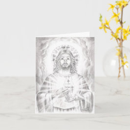 'Heilig Hart van Jezus' Tekening, Jenny McLaughlin Kaart