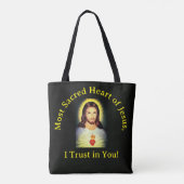 Heilig hart van Jezus Tote Bag (Achterkant)