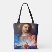 Heilig hart van Jezus Tote Bag (Achterkant)