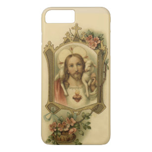 Heilig hart van Jezus Traditioneel katholiek iPhone 8/7 Plus Hoesje