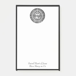 Heilig hart van Jezus Traditioneel Katholiek Kruis Post-it® Notes