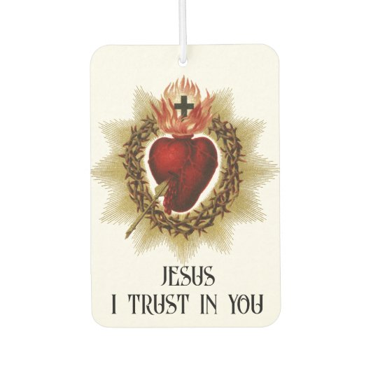 Heilig Hart van Jezus Traditioneel Katholiek Luchtverfrisser (Voorkant)