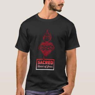 Heilig Hart Van Jezus Traditioneel Katholiek T-shirt