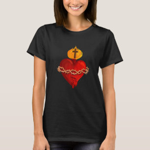 Heilig hart van Jezus Traditioneel Latijn T-shirt