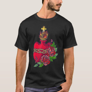 Heilig hart van Jezus Traditioneel Latijn T-shirt