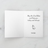 Heilig Hart van Jezus Traditionele Katholieke Pose Kaart (Binnen)