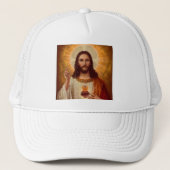Heilig hart van Jezus Trucker Pet (Voorkant)