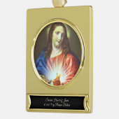 Heilig hart van Jezus Verguld Banner Ornament (Links)